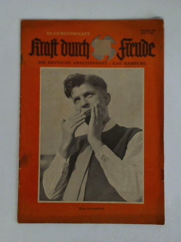 NS. Gemeinschaft Kraft durch Freude - Die Deutsche Arbeitsfront, Gau Hamburg - September-Heft 1938. Titelbild: Kleine Feierabendmusik