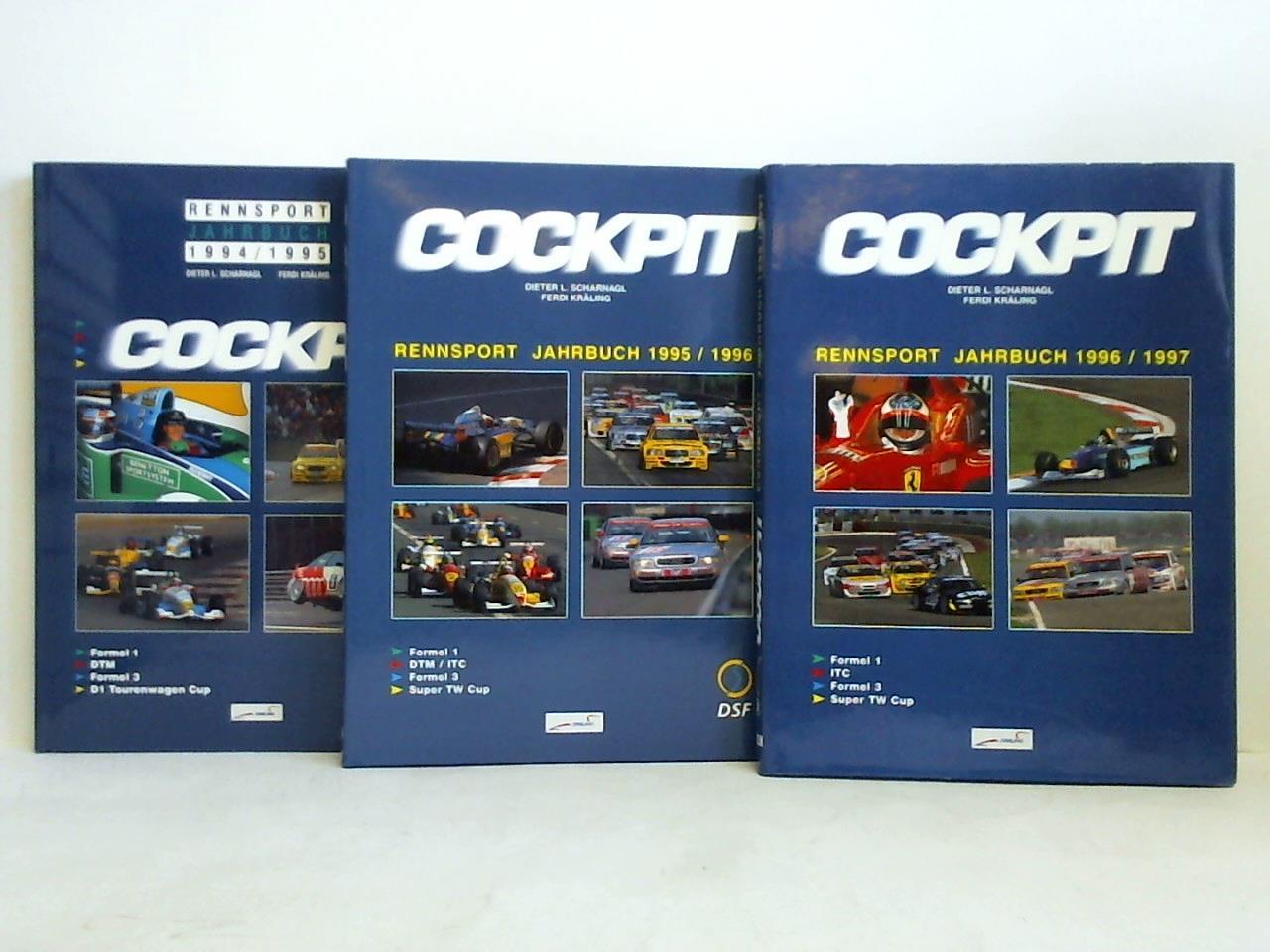Scharnagl, Dieter L. / Krling, Ferdi - Cockpit - Rennsport Jahrbuch. 3 Bnde