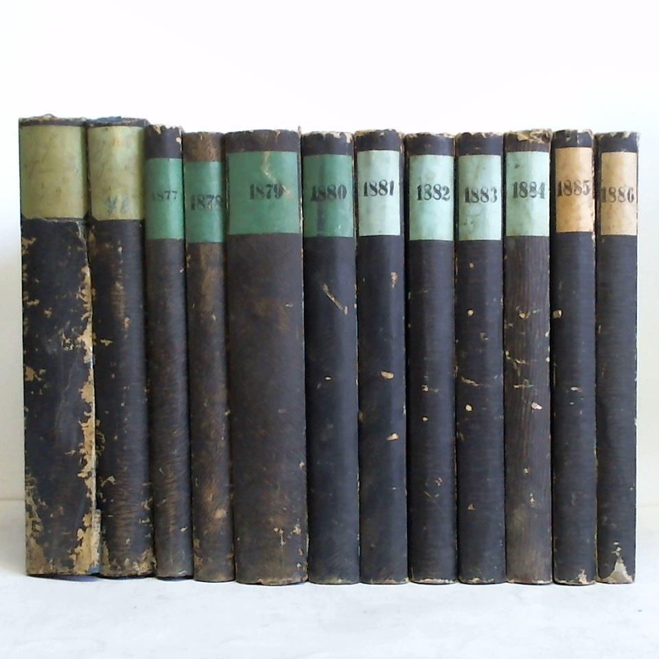 Gesetz-Sammlung fr die kniglich preuischen Staaten - Jahrgang 1875 - 1886. Zusammen 12 Bnde
