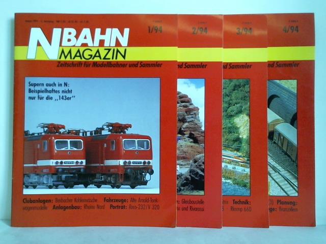 N-Bahn Magazin. Zeitschrift fr Modellbahner und Sammler - 5. Jahrgang 1994, Heft 1 bis 4. Zusammen 4 Hefte