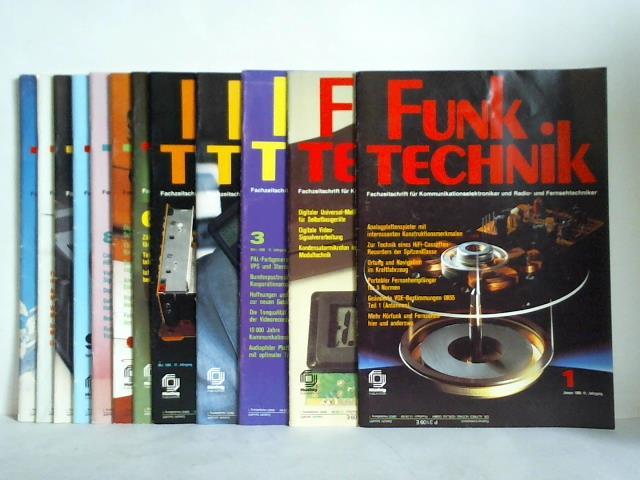 Funk-Technik - Fachzeitschrift fr Kommunikationselektroniker und Radio- und Fernsehtechniker - 41. Jahrgang 1986, Heft 1 bis 12. Zusammen 12 Hefte