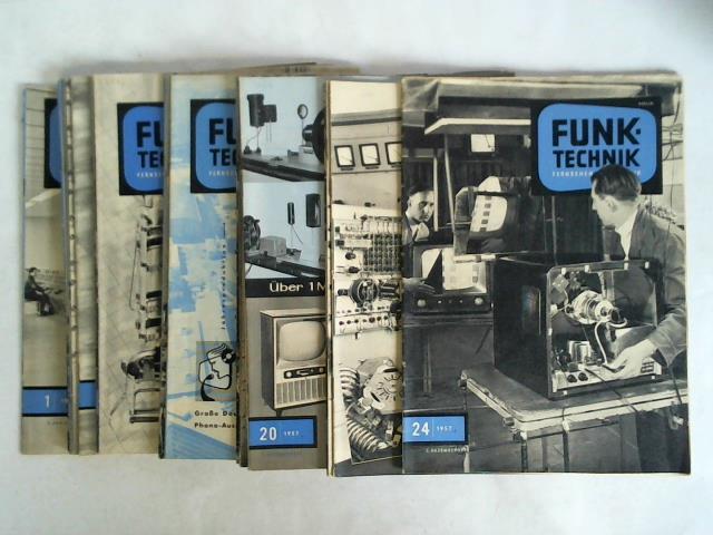 Funk-Technik - Fernsehen - Elektronik - 12. Jahrgang 1957, Heft 1 bis 24. Zusammen 24 Hefte