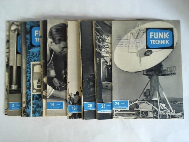 Funk-Technik - Rundfunk, Fernsehen, Phono, Magnetton, Hi-Fi-Technik, Amateurfunk, Messtechnik, Elektronik - 18. Jahrgang 1963, Heft 1 bis 24. Zusammen 24 Hefte