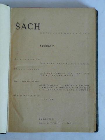 Sach - Oficilni orgn . J. C. S. - Jahrgnge 1943-45. 34 Hefte in einem Band