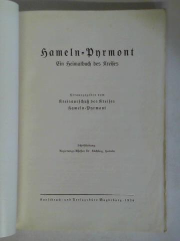 Hameln-Pyrmont, Kreisausschu des Kreises (Hrsg.) - Hameln-Pyrmont. Ein Heimatbuch des Kreises