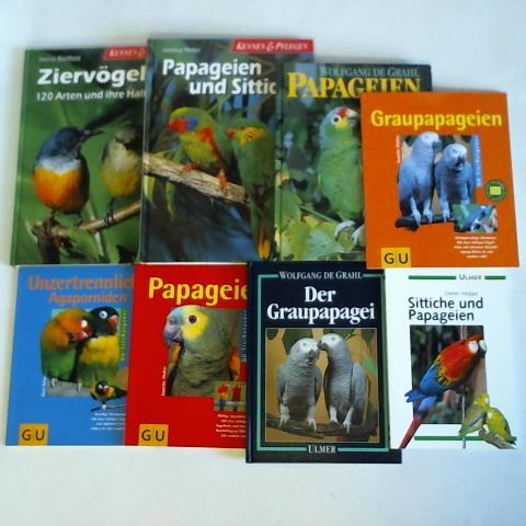 (Papageien) - Sammlung von 8 Bnden