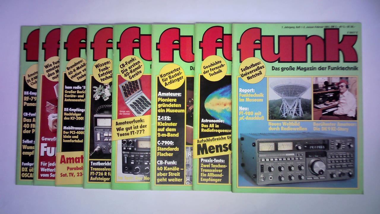 funk - Das groe Magazin der Funktechnik - 7. Jahrgang 1983, Heft 1/2 bis 11. Zusammen 11 Hefte (von 12 Heften) in 8 Heften
