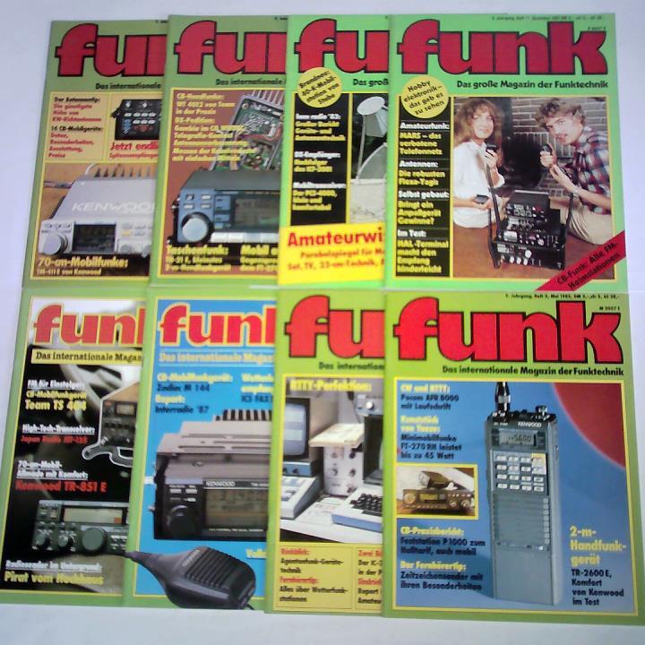 Funk - Das groe Magazin der Funktechnik / Das internationale Magazin der Funktechnik - 8 Hefte aus 1981 bis 1988