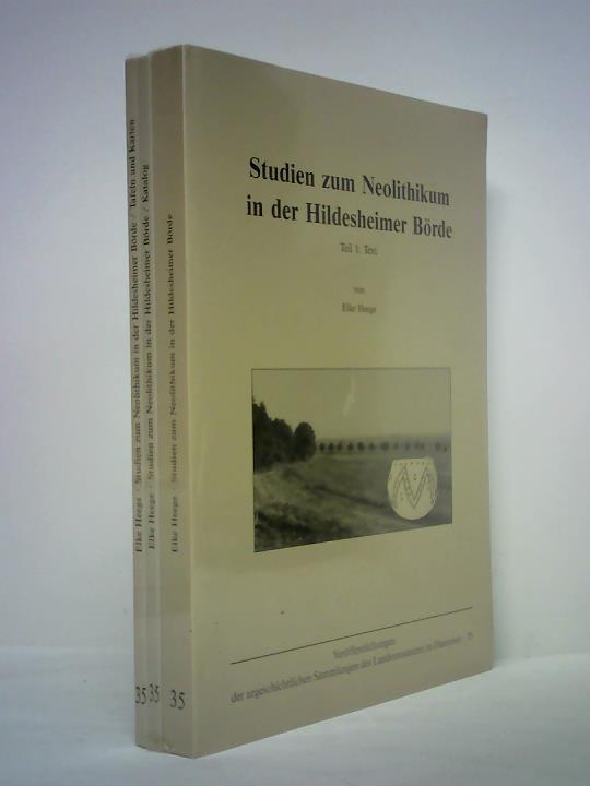 Heege, Elke - Studien zum Neolithikum in der Hildesheimer Brde, Teil 1: Text / Teil 2: Katalog / Teil 3: Tafeln und Karten. Zusammen 3 Bnde