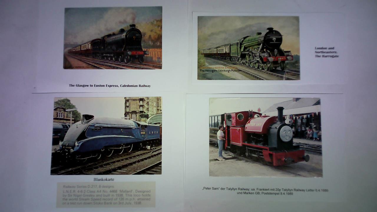 (Britische Loks) - 4 Ansichtskarten