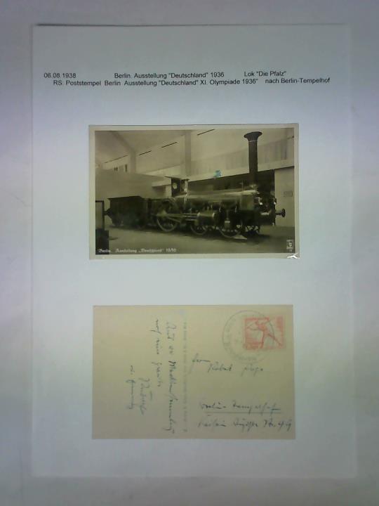 (Lokomotiven) - Ansichtskarte: Berlin. Ausstellung Deutschland 1936 - Lok Die Pfalz