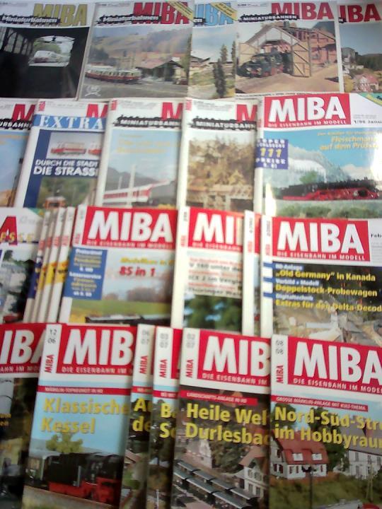 MIBA - Miniaturbahnen / Die Eisenbahn im Modell / Extra / Messe - 26 Ausgaben