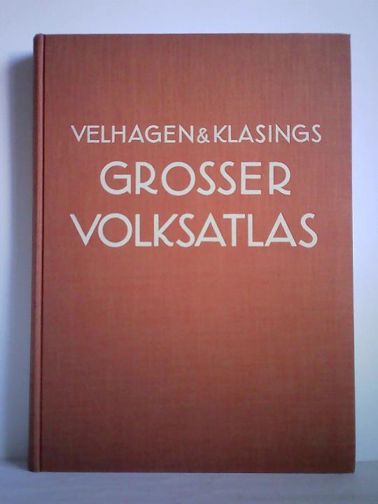 Frenzel, Konrad (Hrsg.) - Velhagen & Klasings Grosser Volks-Atlas. Das Jubilumswerk des Verlages zu seinem hundertjhrigen Bestehen