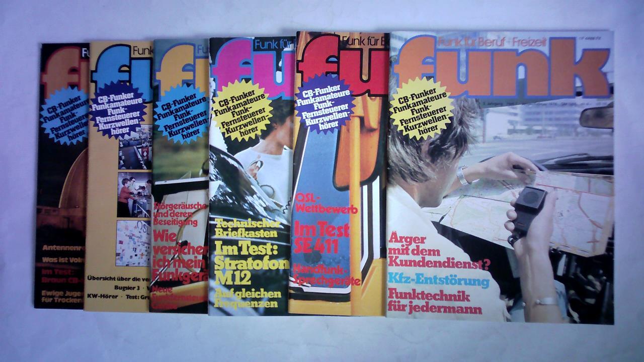 Funk - Funk fr Beruf + Freizeit - Jahrgang 1978, Heft Nr. 1 bis 6. Zusammen 6 Hefte