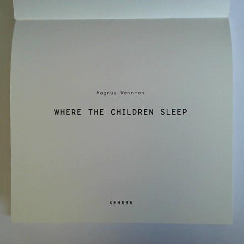 Wennman, Magnus - Where the Children Sleep