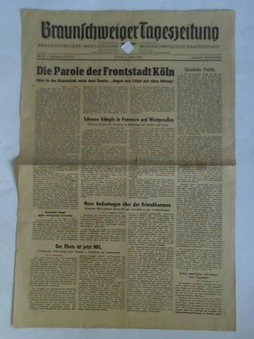 Braunschweiger Tageszeitung - Nr. 58 - Jahrgang 13 (201), Freitag, 9. Mrz 1945. Ausgabe Wolfenbttel