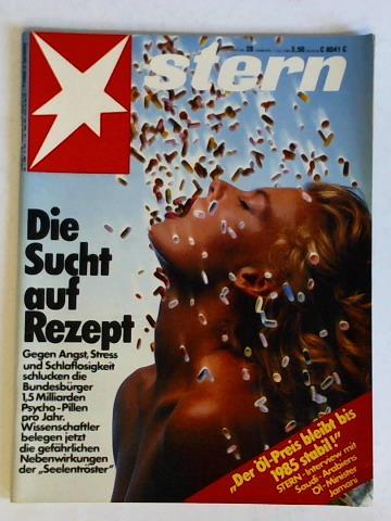 Stern Magazin - Heft Nr. 28 vom 7. Juli 1983: Die Schucht auf Rezept. Gegen Angst, Stress und Schlaflosigkeit schlucken die Bundesbrger 1,5 Milliarden Psycho-Pillen pro Jahr. Wissenschaftler belegen jetzt die gefhrlichen Nebenwirkungen der Seelentrster