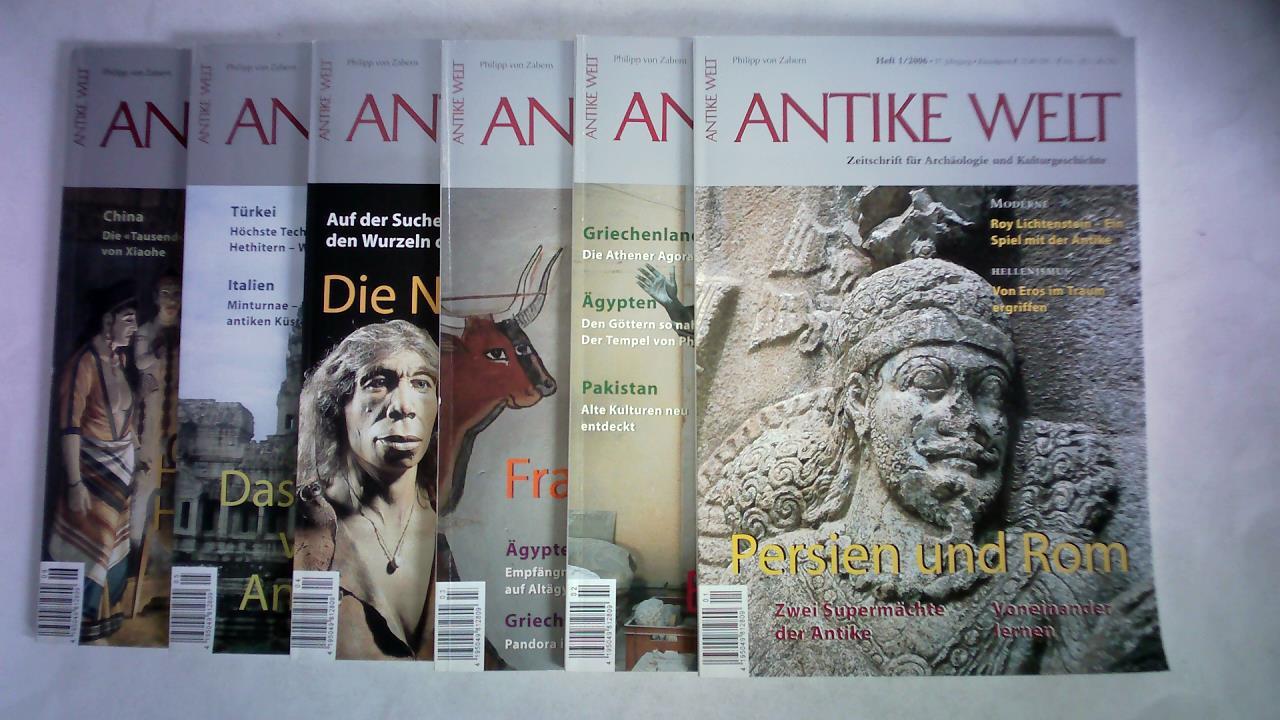 Antike Welt - Zeitschrift fr Archologie und Kulturgeschichte - 37. Jahrgang 2006, Heft 1 bis 6. Zusammen 6 Hefte