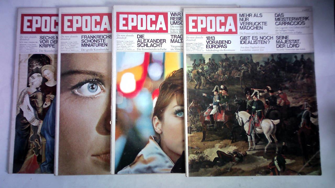 EPOCA - Die neue deutsche Zeitschrift - 1. Jahrgang 1963, Heft 1, 4, 9 und 10. Zusammen 4 Hefte