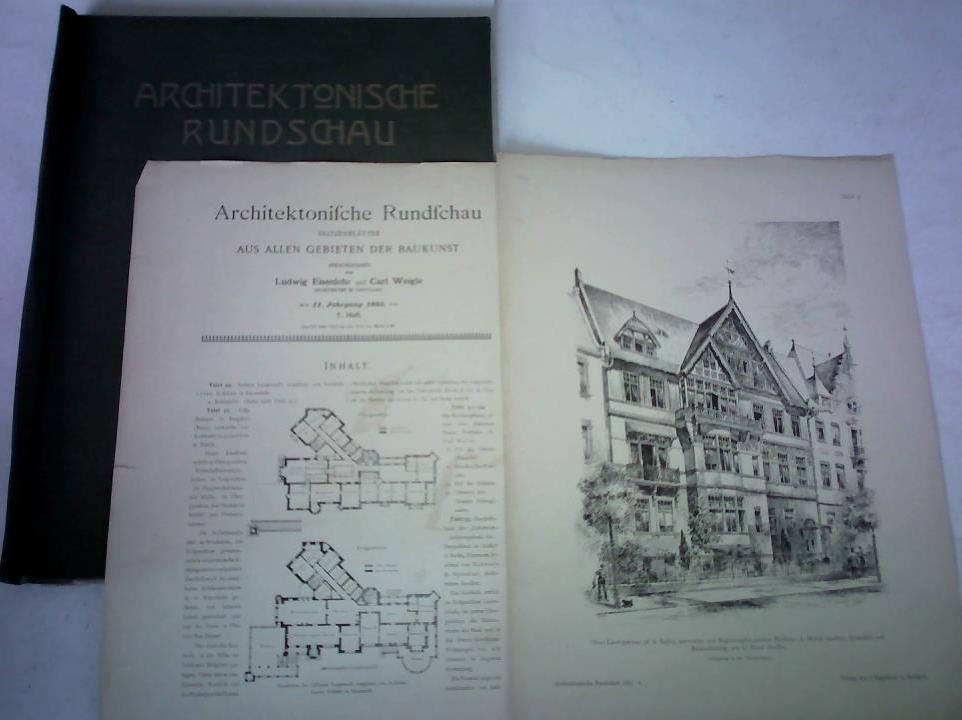 Eisenlohr, Ludwig / Weigle, Carl (Hrsg.) - Architektonische Rundschau - Skizzenbltter aus allen Gebieten der Baukunst, 11. Jahrgang 1895, 7. Heft