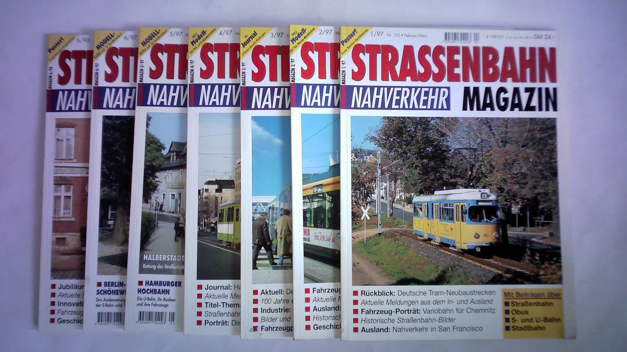Strassenbahn-Magazin Nahverkehr - 28. Jahrgang 1997, Heft 1 bis 6 (Nr. 105 - 110). Zusammen 6 Hefte