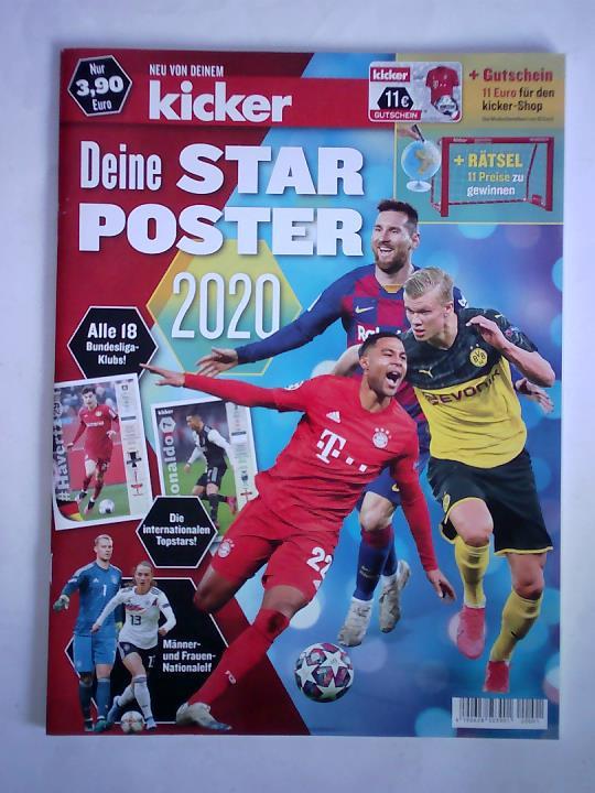 Kicker - Posterheft - Deine Starposter 2020. Alle 18 Bundesliga-Klubs!