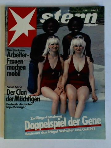 Stern Magazin - Heft Nr. 39 vom 22. September 1983: Zwillings-Forschung - Doppelspiel der Gene. Bestimmt das Erbgut Verhalten und Gefhl?