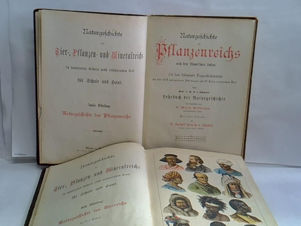 Naturgeschichte des Tier-, Pflanzen- und Mineralreichs. 2 Bände (von 3)
