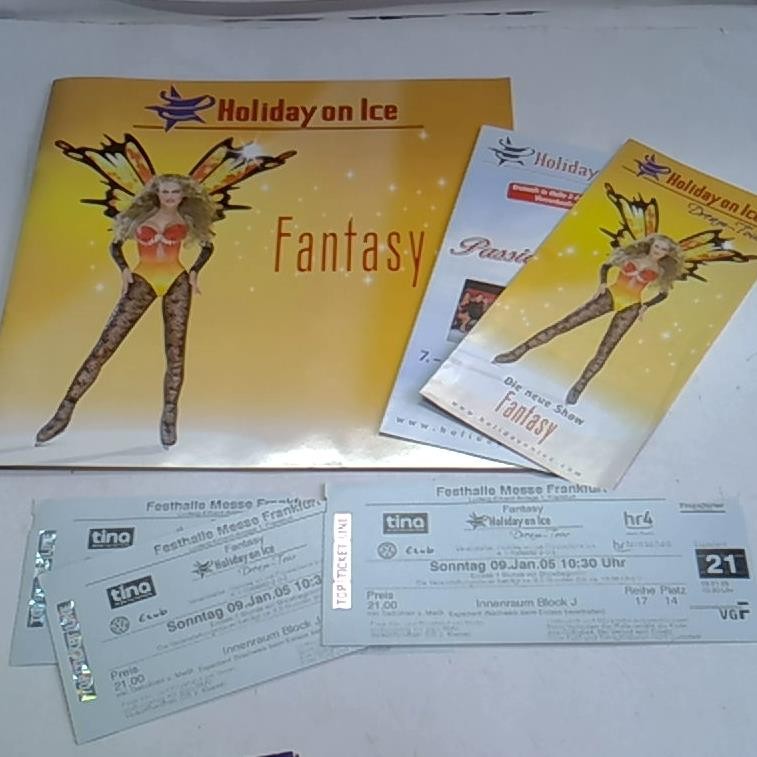 Holiday on ice: Fantasy mit 2 Broschüren und 3 Eintrittskarten