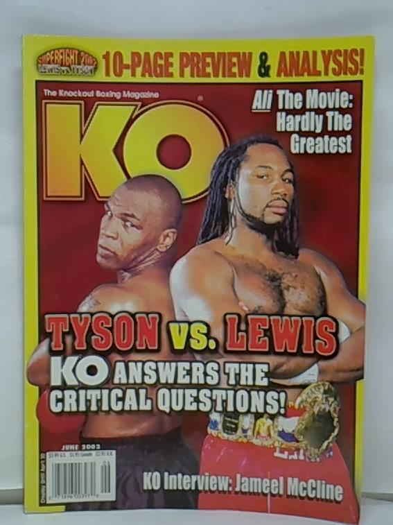 KO - The Knockout Boxing Magazine: Tyson vs Lewis / June 2002