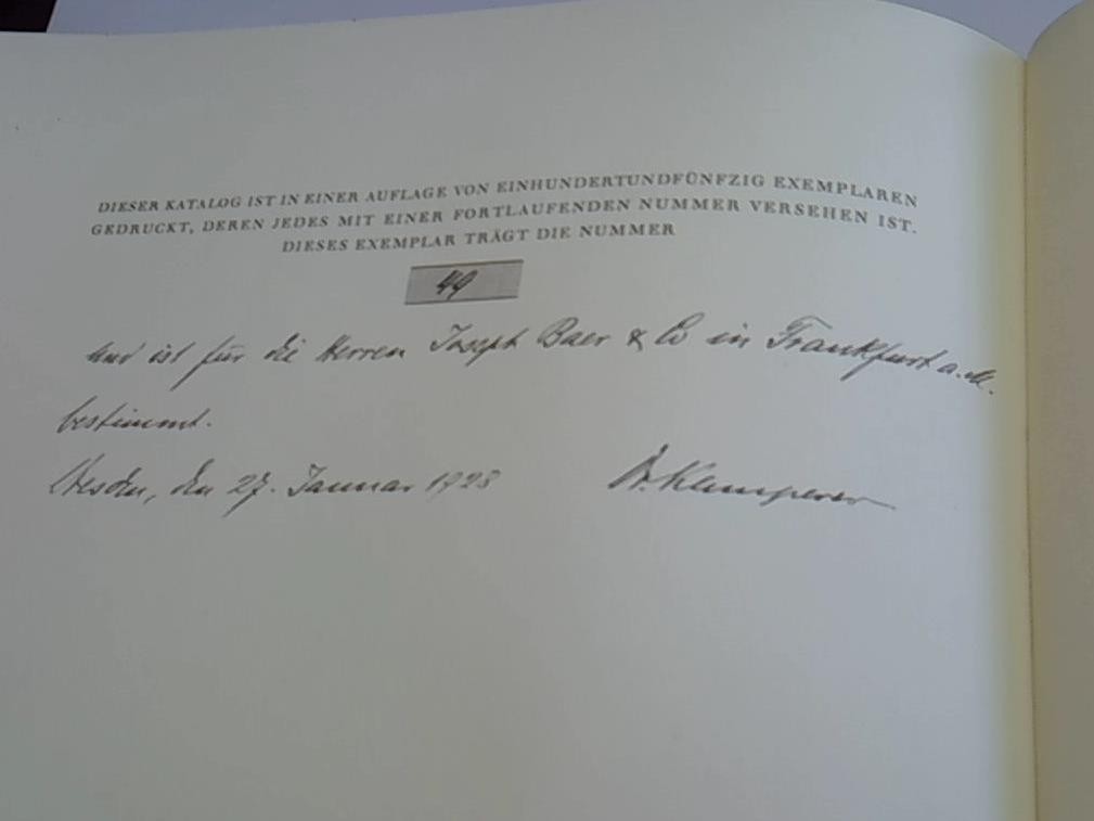 Frühdrucke aus der Bücherei Victor von Klemperer