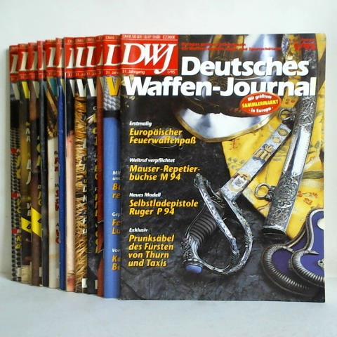 Deutsches Waffen-Journal - DWJ - Europas groes Fachmagazin fr Waffensammler, Jger und Sportschtzen - 31. Jahrgang 1995, Heft Nr. 1 bis 12. Zusammen 12 Hefte