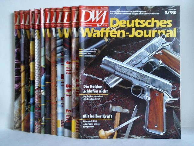Deutsches Waffen-Journal - DWJ - Europas fhrendes Fachmagazin fr Waffensammler, Jger und Sportschtzen - 29. Jahrgang 1993, Heft Nr. 1 bis 12. Zusammen 12 Hefte