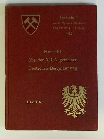 (Allgemeiner Deutscher Bergmannstag) - Bericht ber den XII. Allgemeinen Deutschen Bergmannstag zu Breslau vom 2. bis 5. September 1913