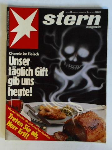 Stern Magazin - Heft Nr. 48 vom 20. November 1980: Unser tglich Gift gib uns heute! Chemie im Fleisch