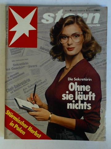 Stern Magazin - Heft Nr. 46 vom 6. November 1980: Ohne sie luft nichts - Die Sekretrin