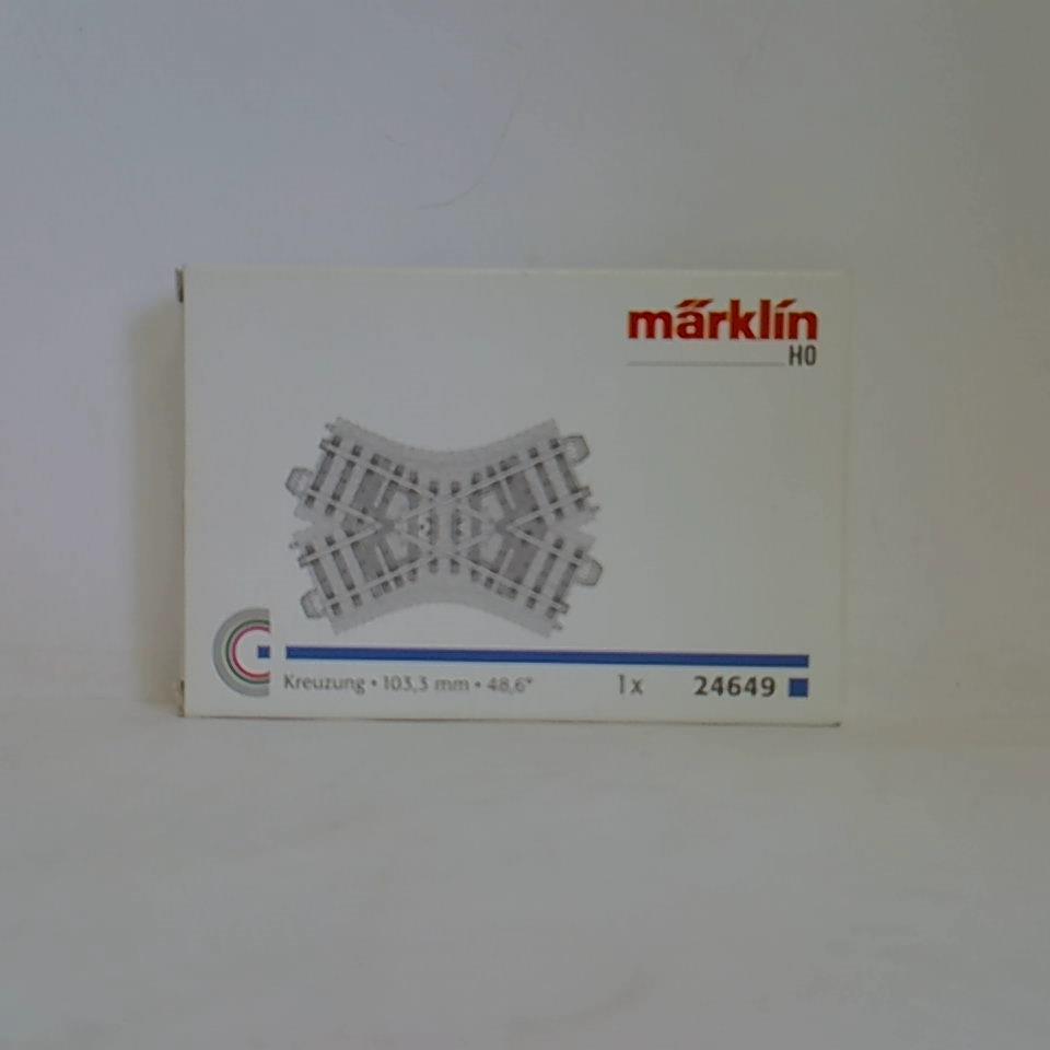 1 x 24649 C-Gleis, Kreuzung, 103,3 mm, 48,6°, H0