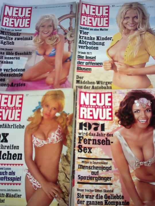 Neue Illustrierte Revue - Magazin - Jahrgang 1971, Heft 1 bis 52. Zusammen 52 Hefte