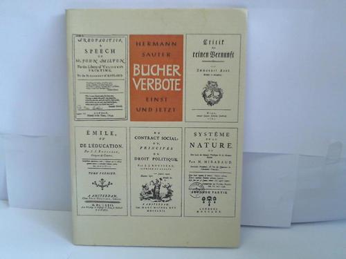 Sauter, Hermann - Bcherbote einst und jetzt. Ein Vortrag