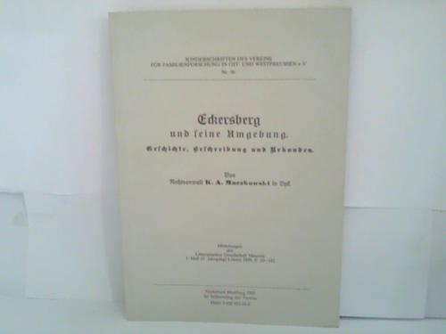 Ost-Westpreuen - Maezkowski, K. A. - Eckersberg und seine Umgebung. Geschichte, Beschreibung und Urkunden