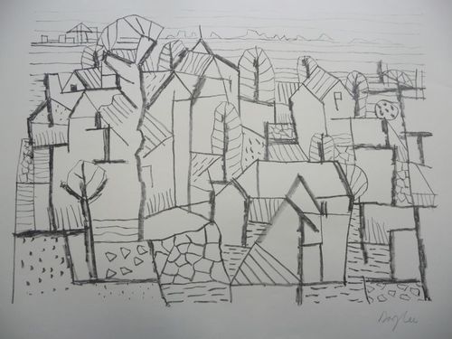 Bargherr, Eduard (*1901, gest. 1979 in Hamburg) - Landschaft am Strom