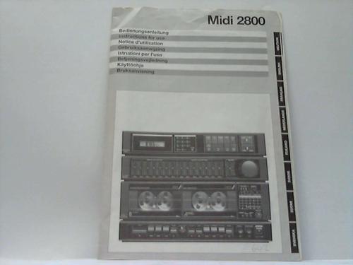 Midi 2800 - Bedienungsanleitung