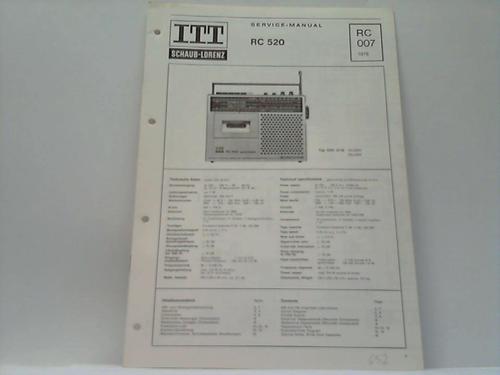 ITT Schaub-Lorenz; Service-Manual - RC 520