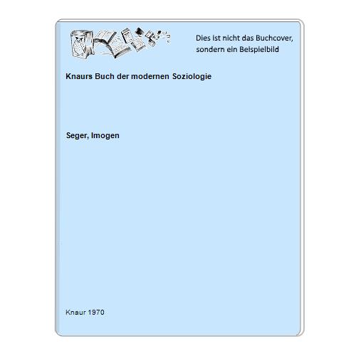 Seger, Imogen - Knaurs Buch der modernen Soziologie