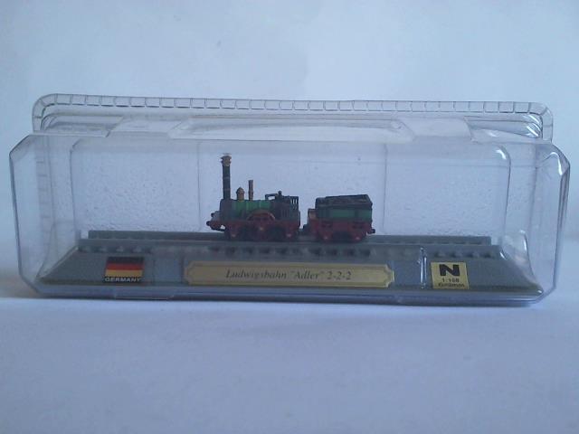 (Del Prado) - Eisenbahn-Standmodell, N (1:160) - Ludwigsbahn Adler 2-2-2