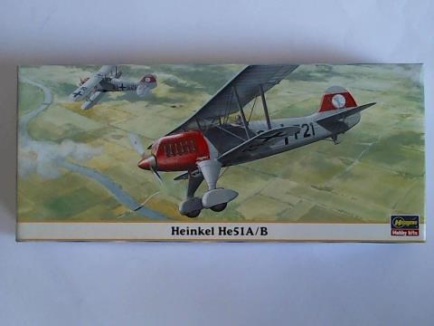 Hasegawa - Heinkel He51A/B, No. 00083 - Plastik-Modellbausatz 1:72