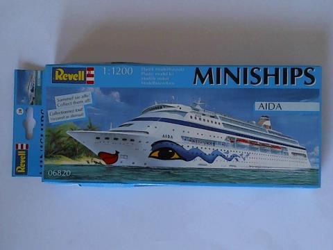 Revell AG - Miniships AIDA, No. 06820 - Plastik-Modellbausatz 1:1200