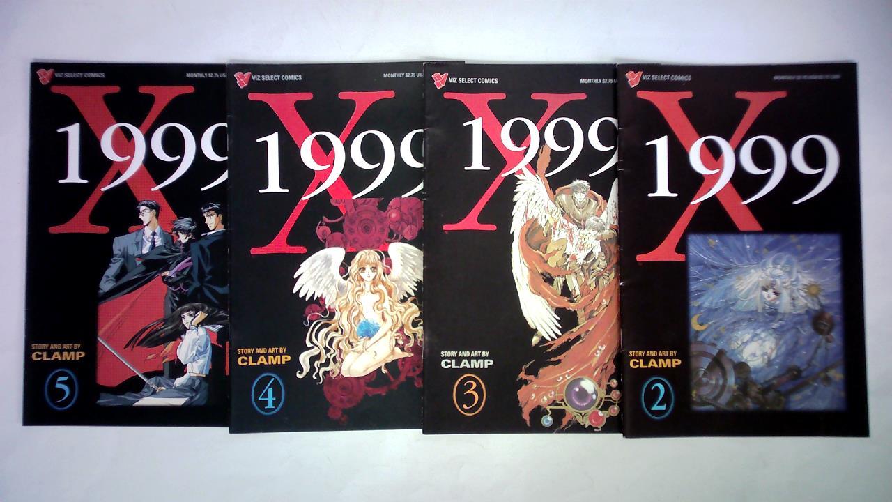 Clamp (Story and Art) - X/1999, No. 2, No. 3, No. 4 and No. 5. Zusammen 4 Hefte