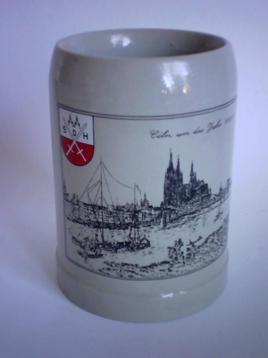 (Bierkrug / Steinzeug) - Klner Dom mit Klner Wappen sowie Wappen der SDH (Stammdienststelle des Heeres)