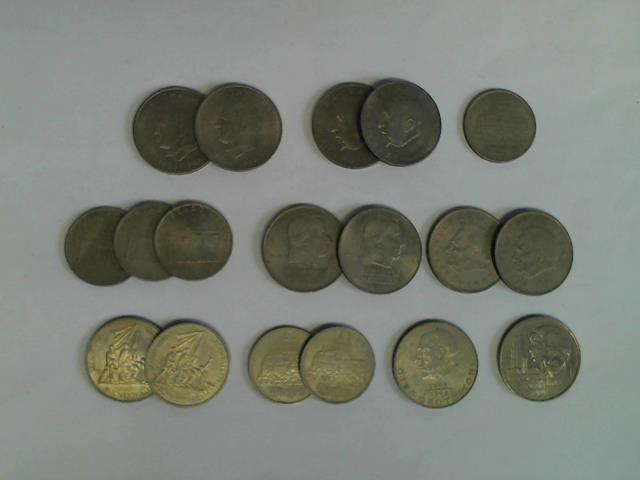 18 Münzen (9 Doubletten)